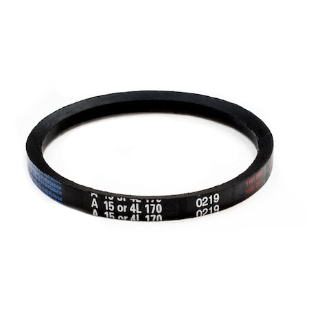 D&D A15/4L170 Classical V-Belt, 17 in Outside Length, 1/2 in Top Width, 1 Ribs A15
